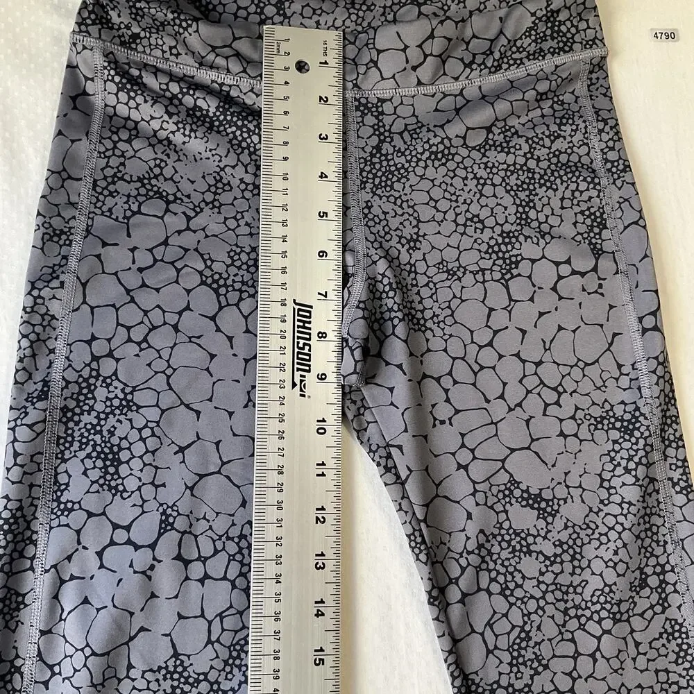 Old Navy Active Girls Activewear Pants XL (14) R Gray Geometric Yoga Leggings26”